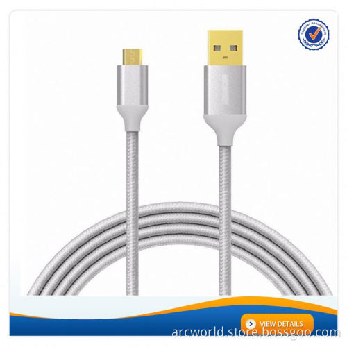 AWD001 High Quality Braided Mirco Usb Cable Mirco Usb cable for smart phone
